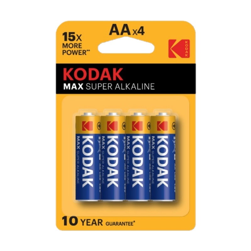 Батарейка алкалиновая Kodak, тип LR6/АА, 1,5В (4 шт)