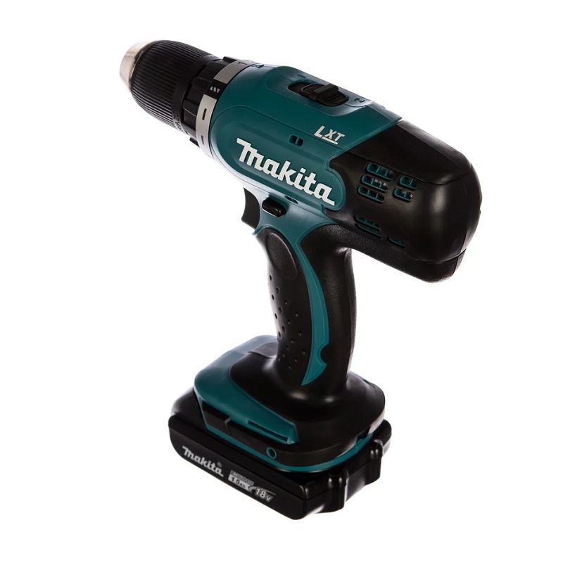 Дрель-шуруповерт Makita DDF453SYE LXT, 2 аккумулятора Li-ion (1,5Ач), 18V, 13 мм, 42 Нм, кейс